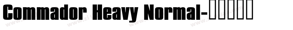 Commador Heavy Normal字体转换